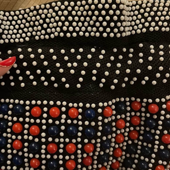 Adorable reversible vintage beaded clutch - Picture 6 of 7